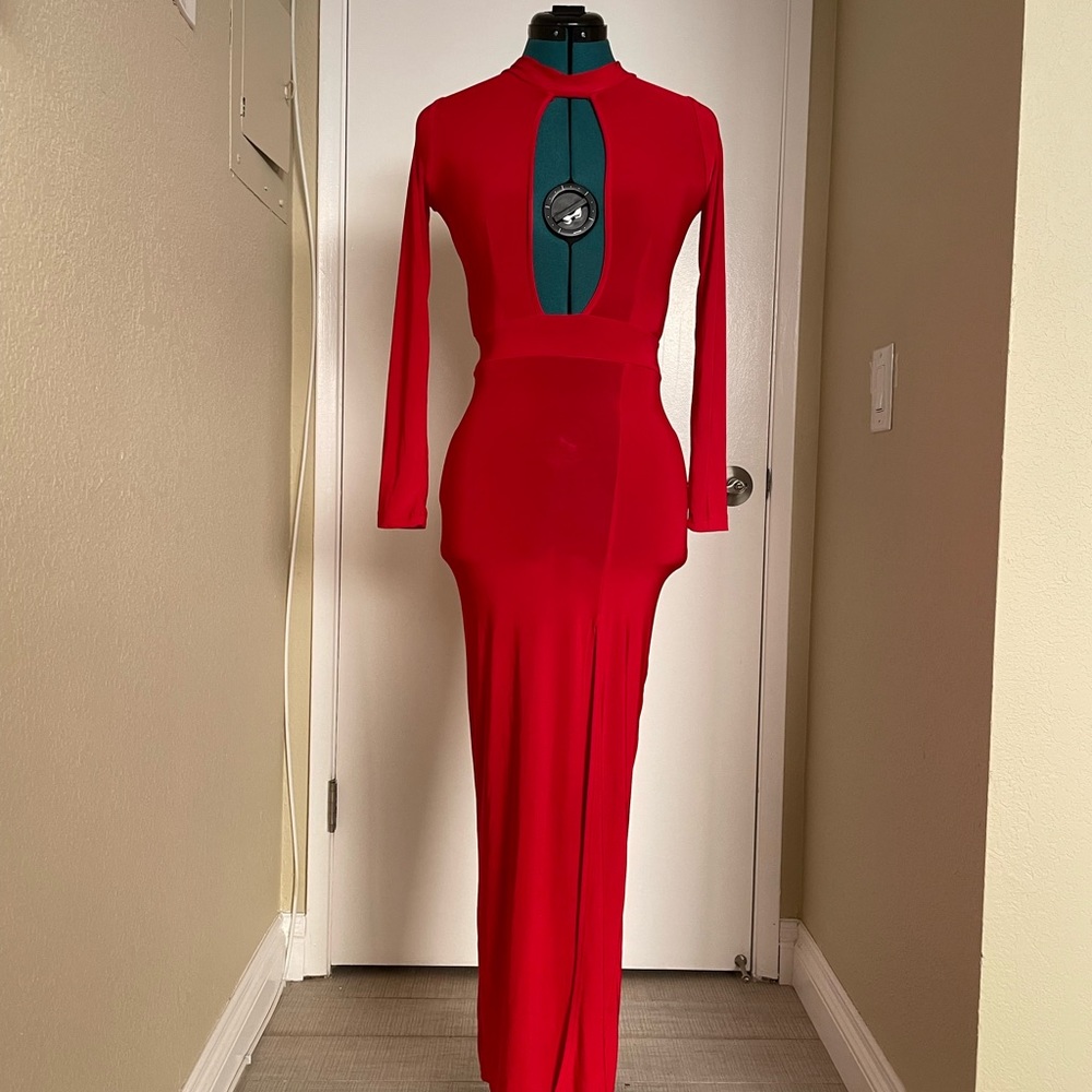 Sexy Lipstick Red Dress by Nasty Gal